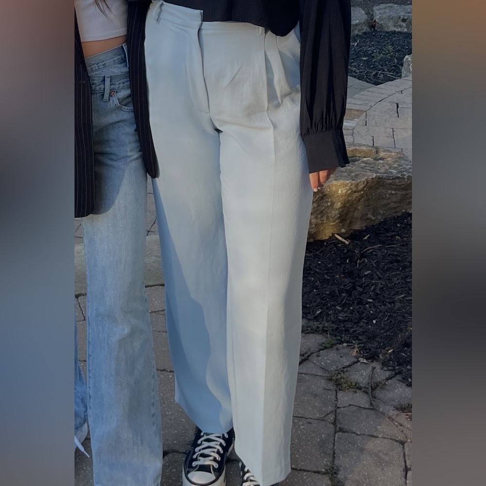 Aritzia Effortless Pants Light Blue
